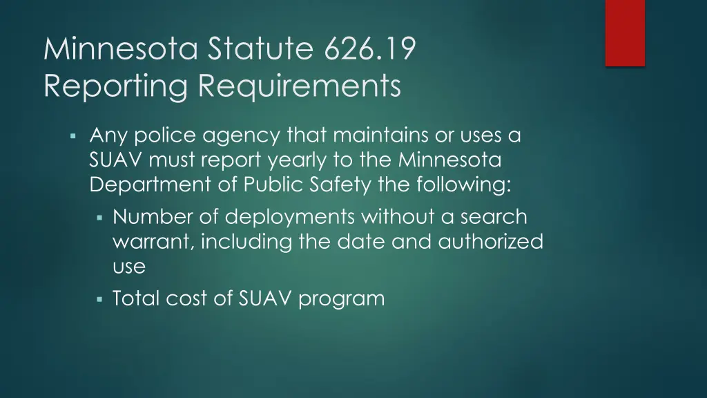 minnesota statute 626 19 reporting requirements