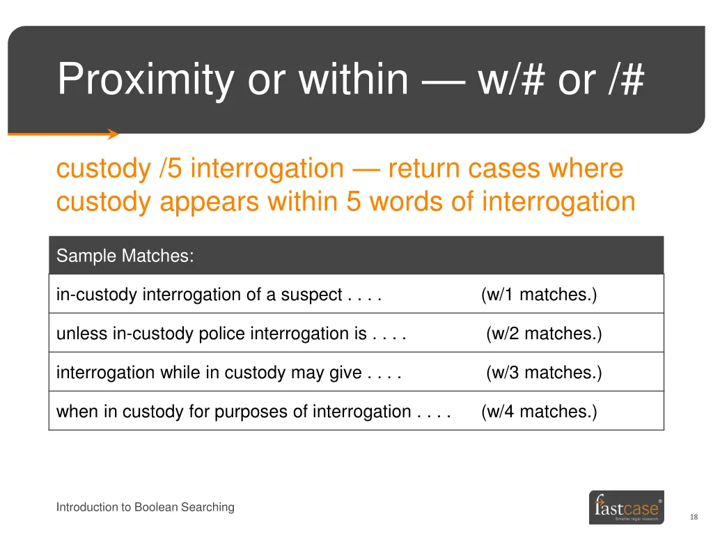 proximity or within w or