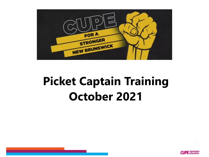 picket captain training october 2021