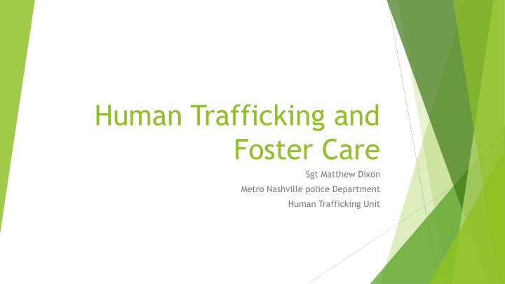 human trafficking and foster care