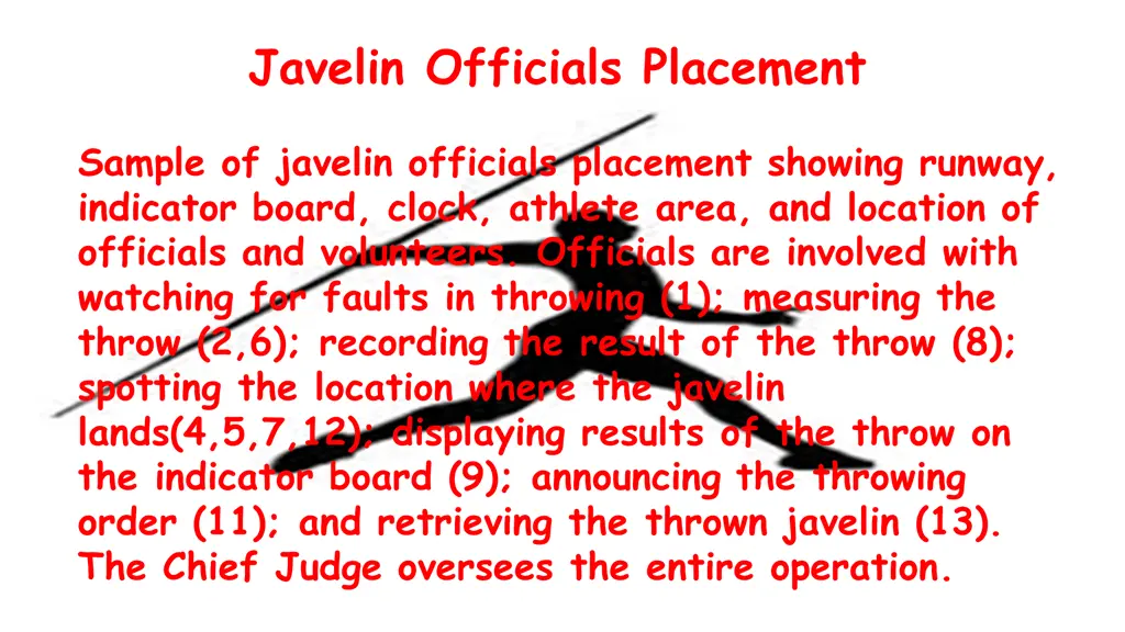 javelin officials placement