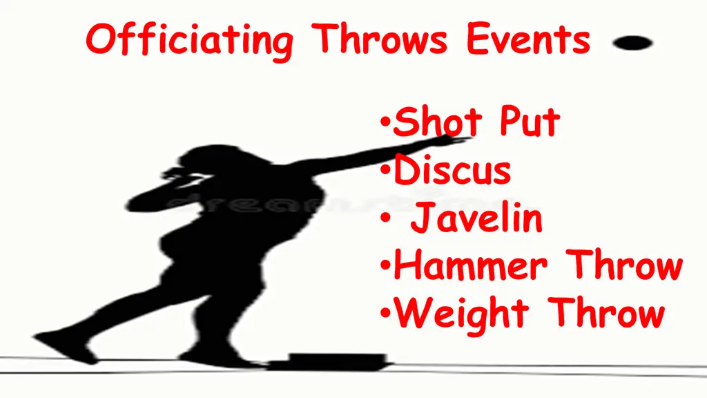 officiating throws events