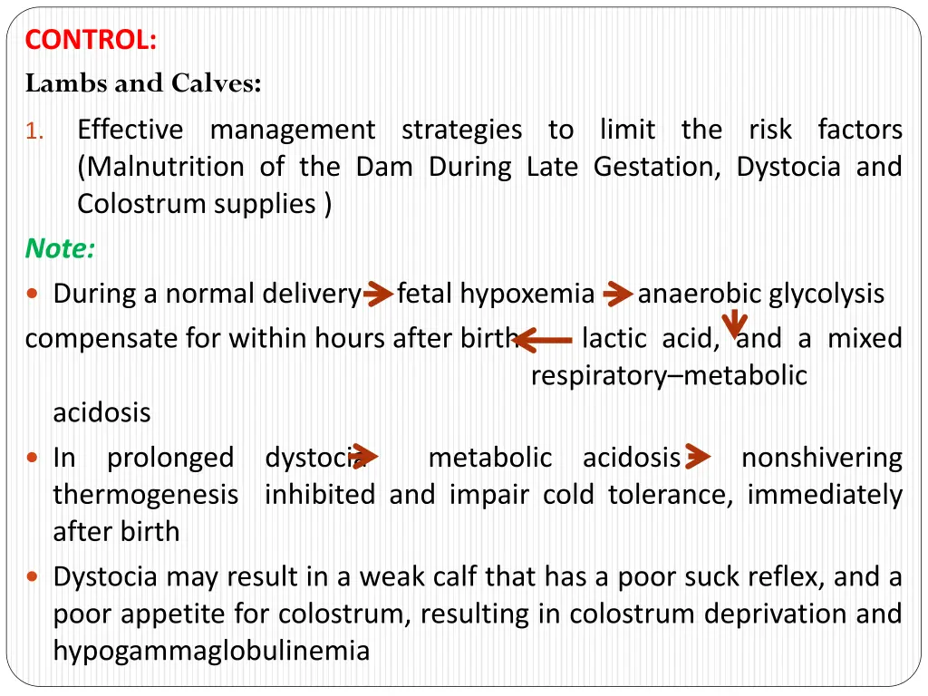 control lambs and calves effective management