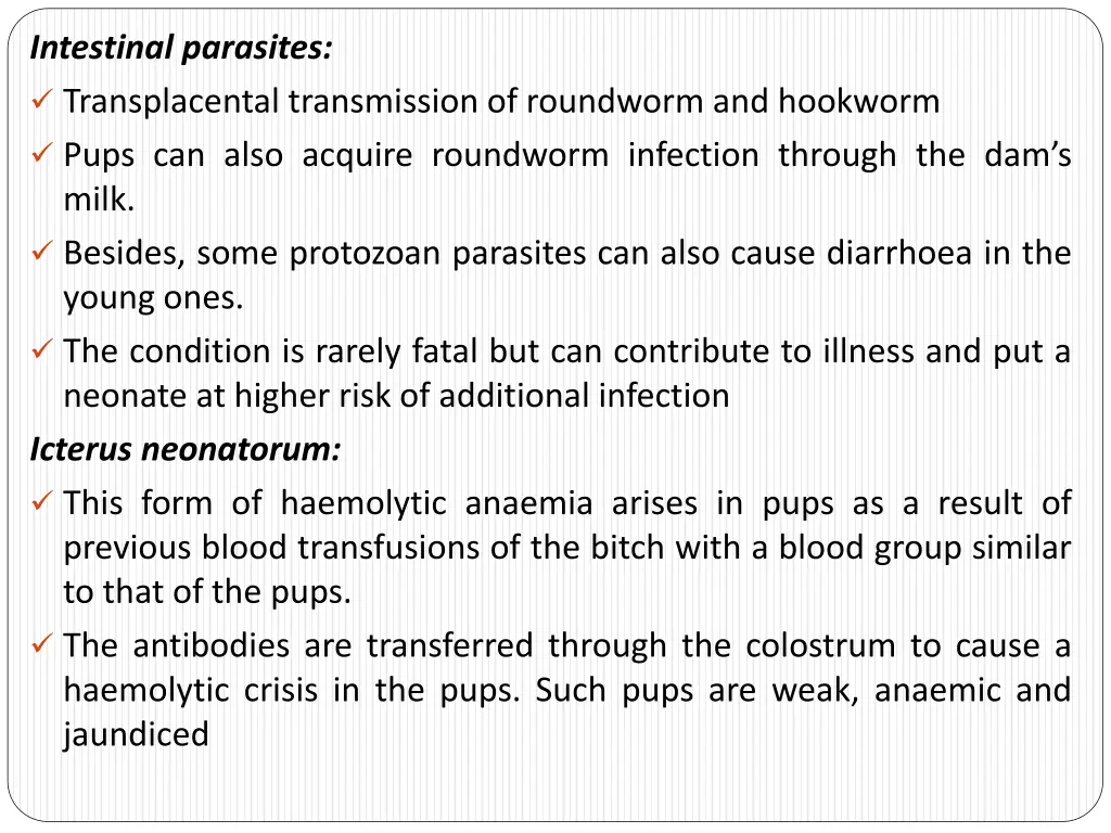 intestinal parasites