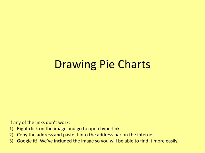 drawing pie charts