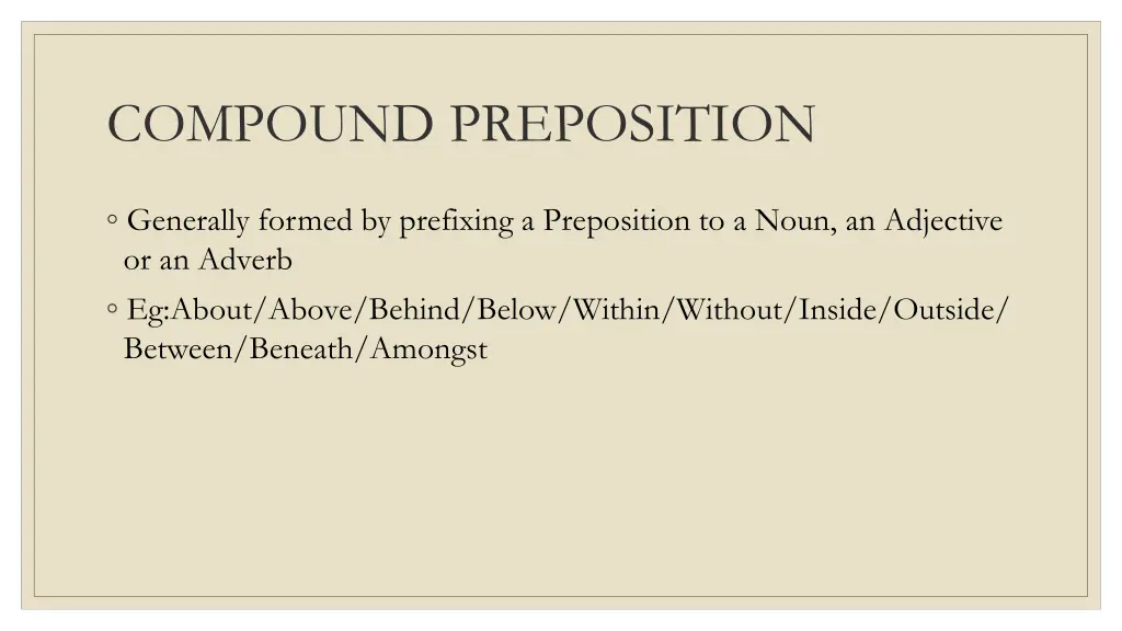 compound preposition