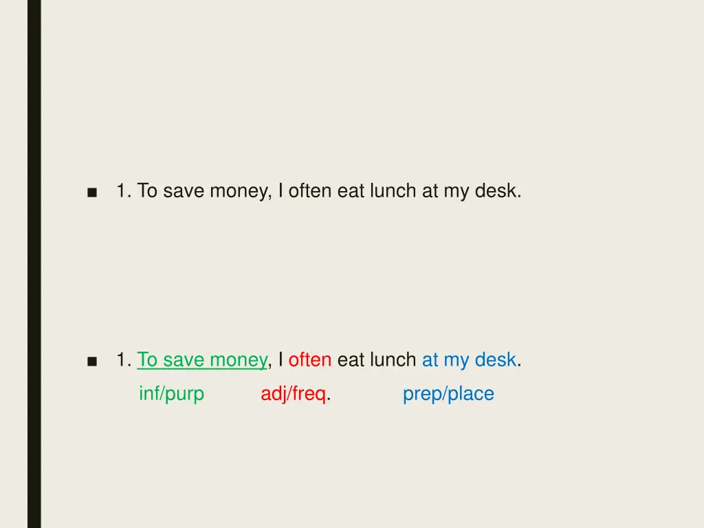 1 to save money i often eat lunch at my desk