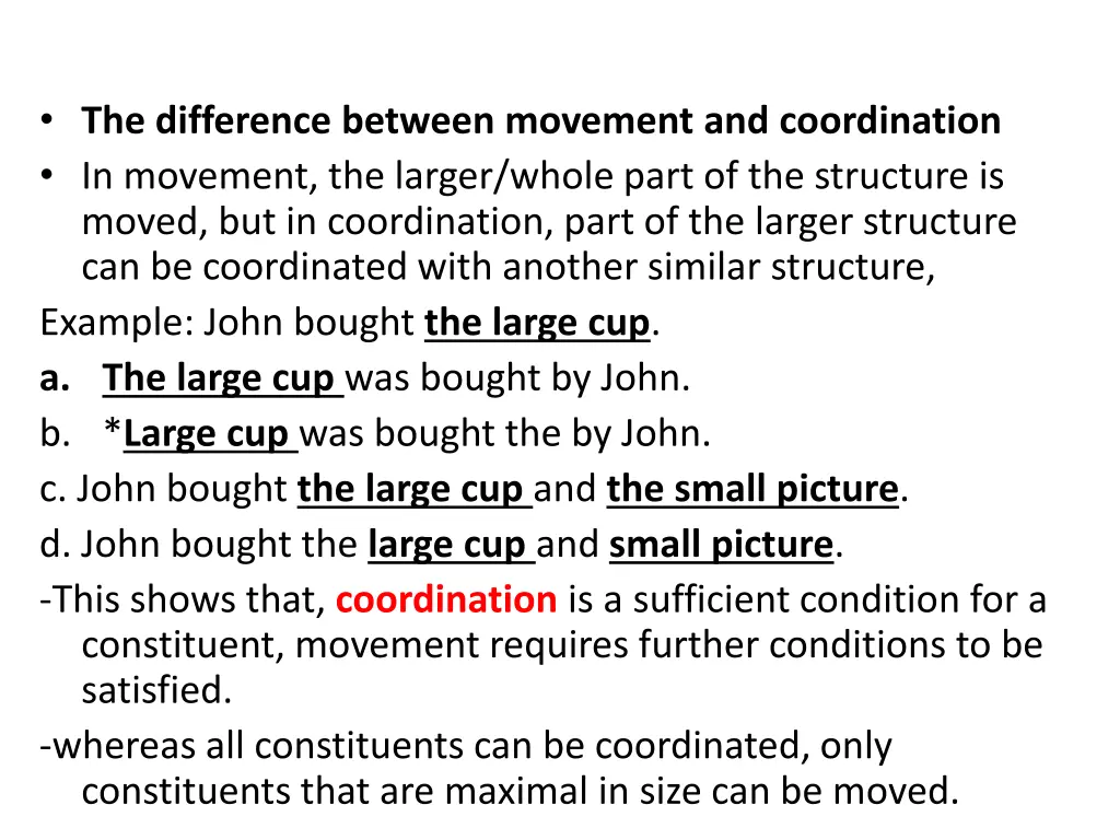 the difference between movement and coordination