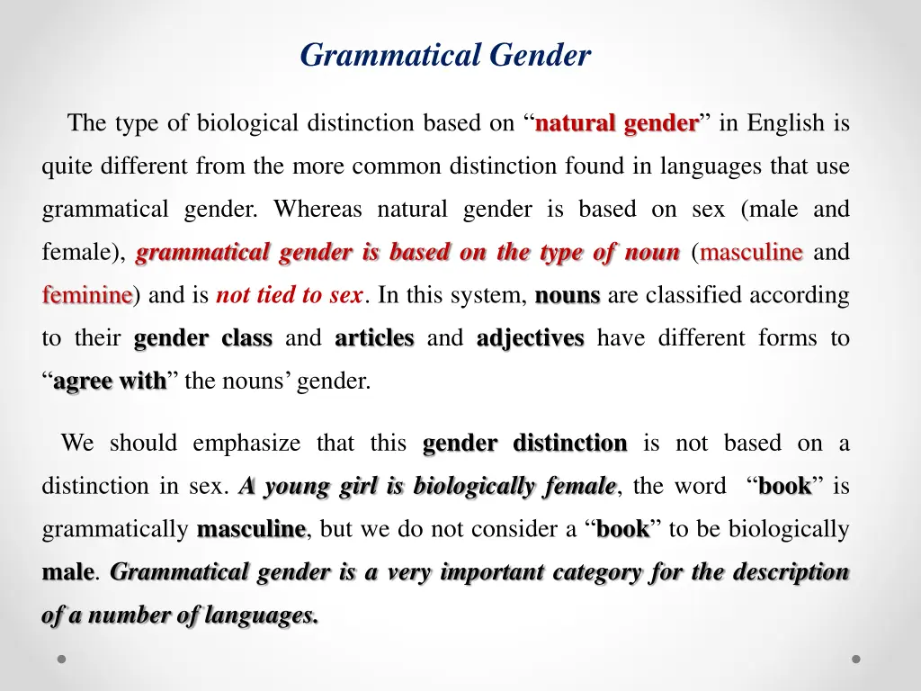 grammatical gender