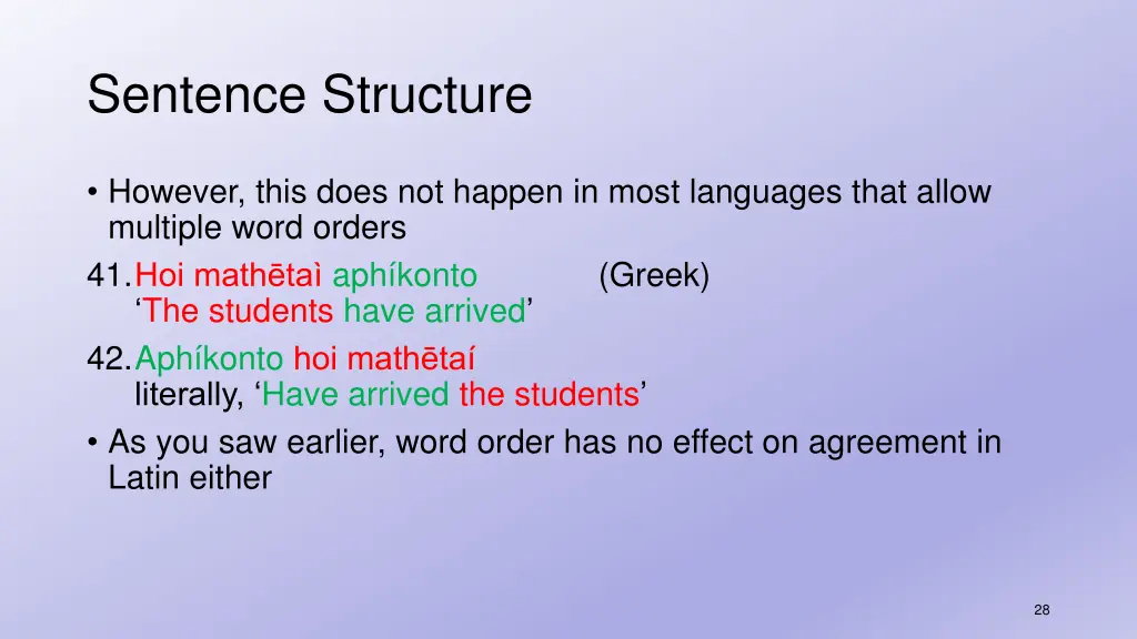 sentence structure 2