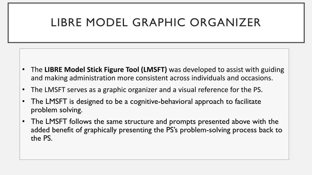 libre model graphic organizer