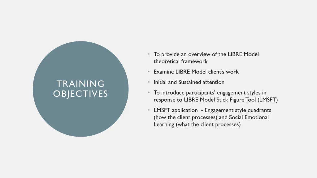 to provide an overview of the libre model 1