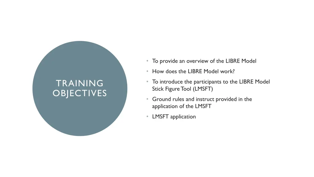 to provide an overview of the libre model