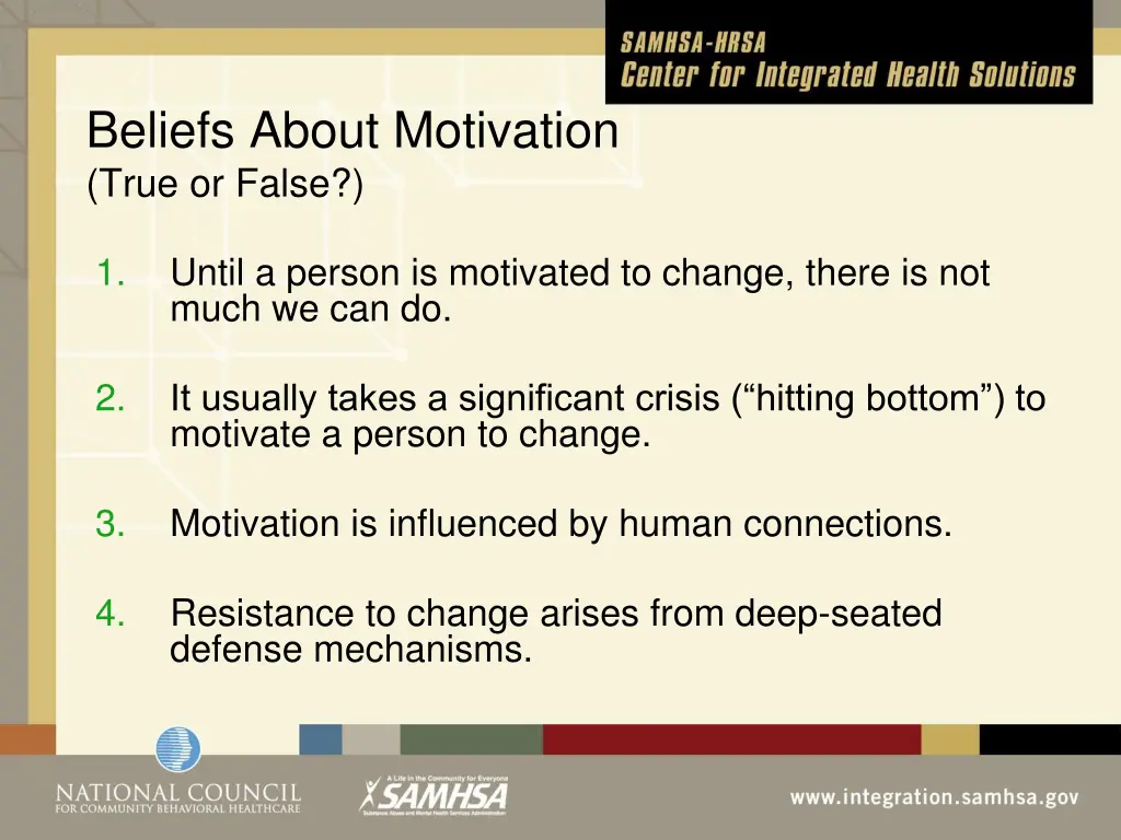 beliefs about motivation true or false