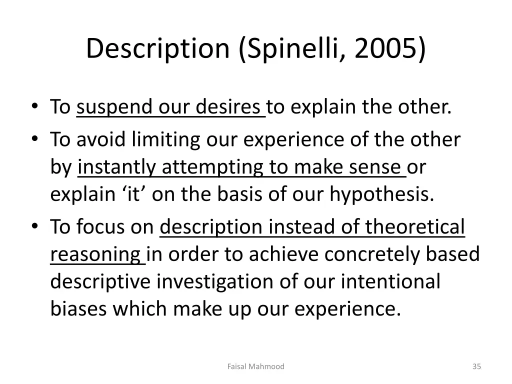 description spinelli 2005