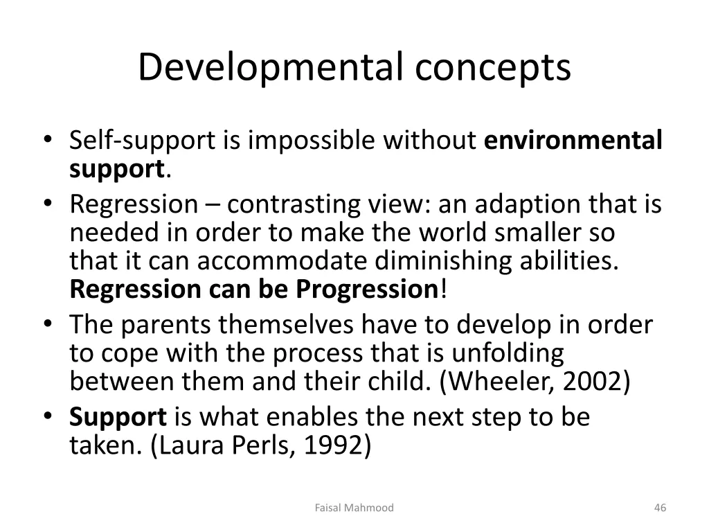 developmental concepts