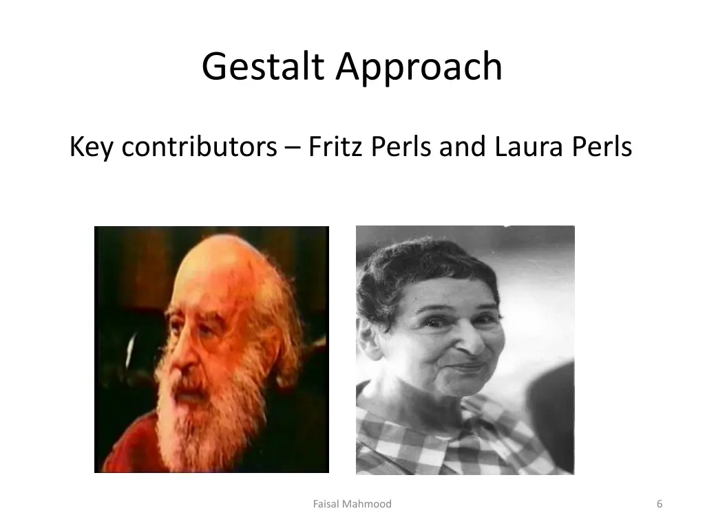 gestalt approach