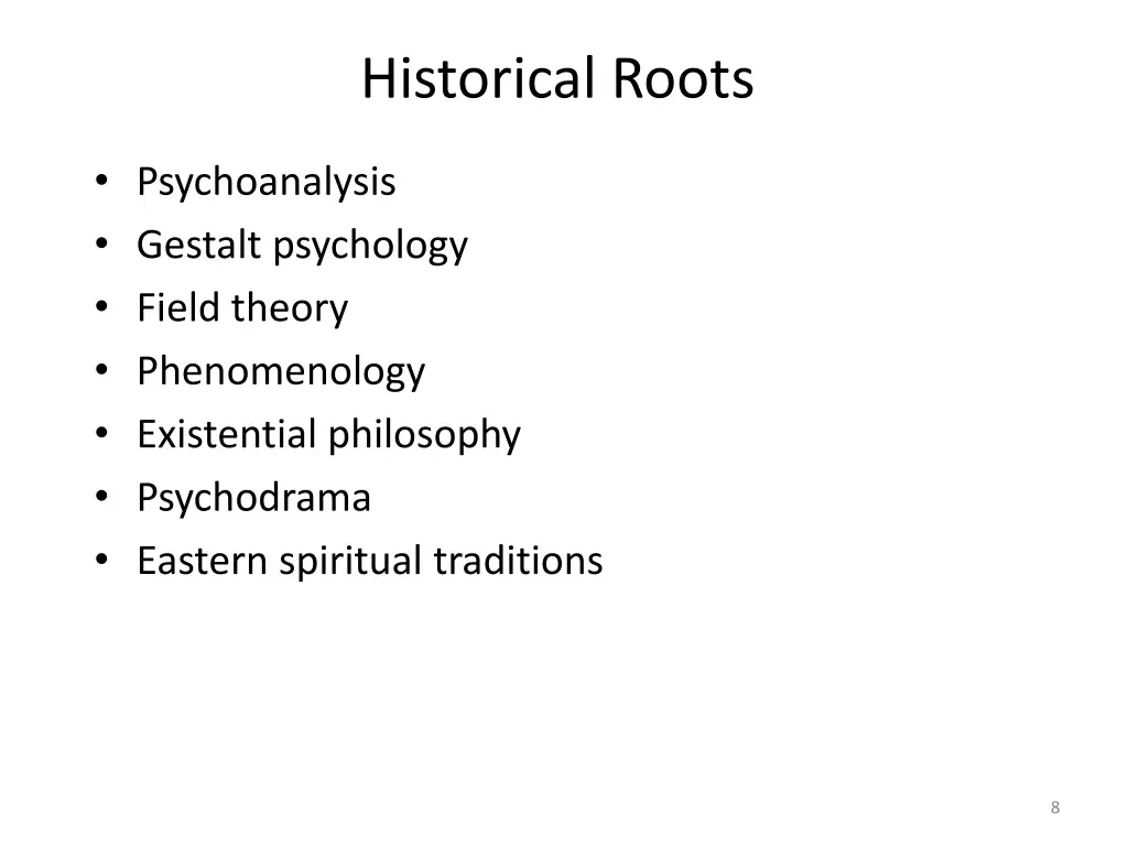 historical roots