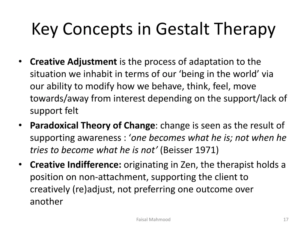 key concepts in gestalt therapy 1