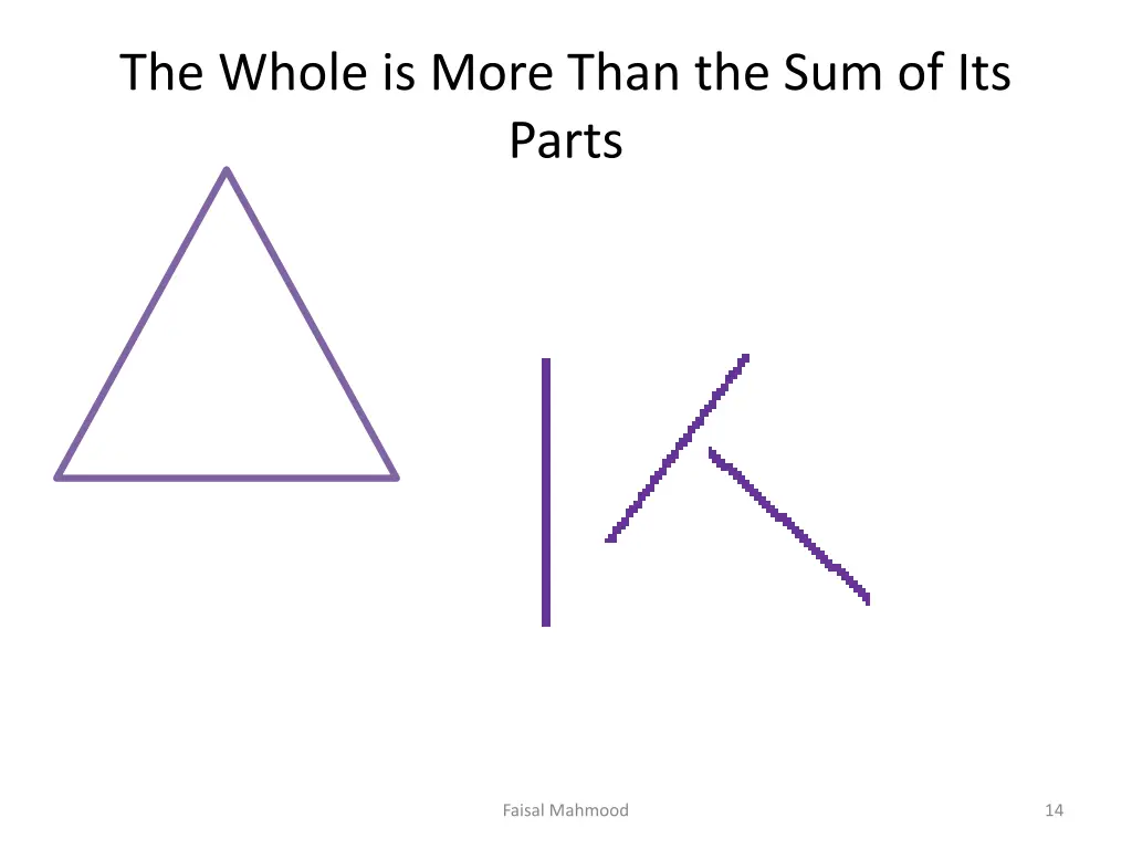 the whole is more than the sum of its parts