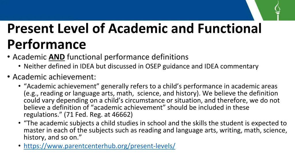 present level of academic and functional 3