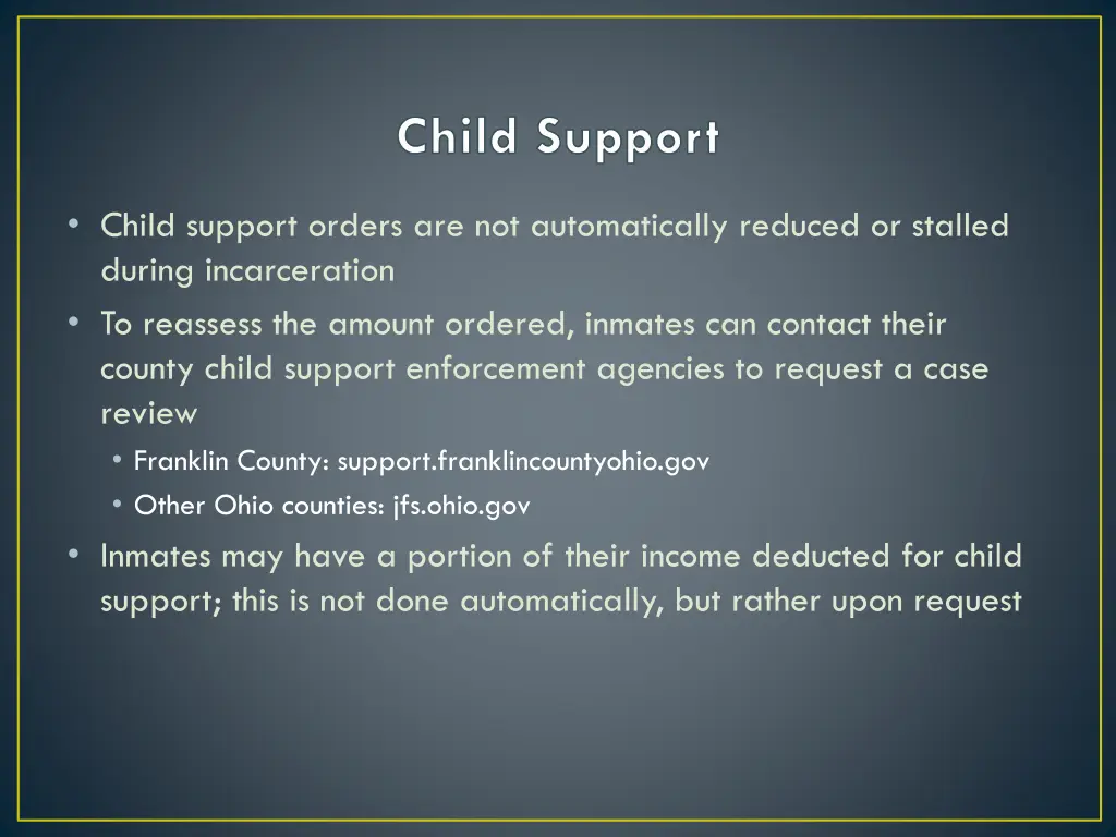 child support