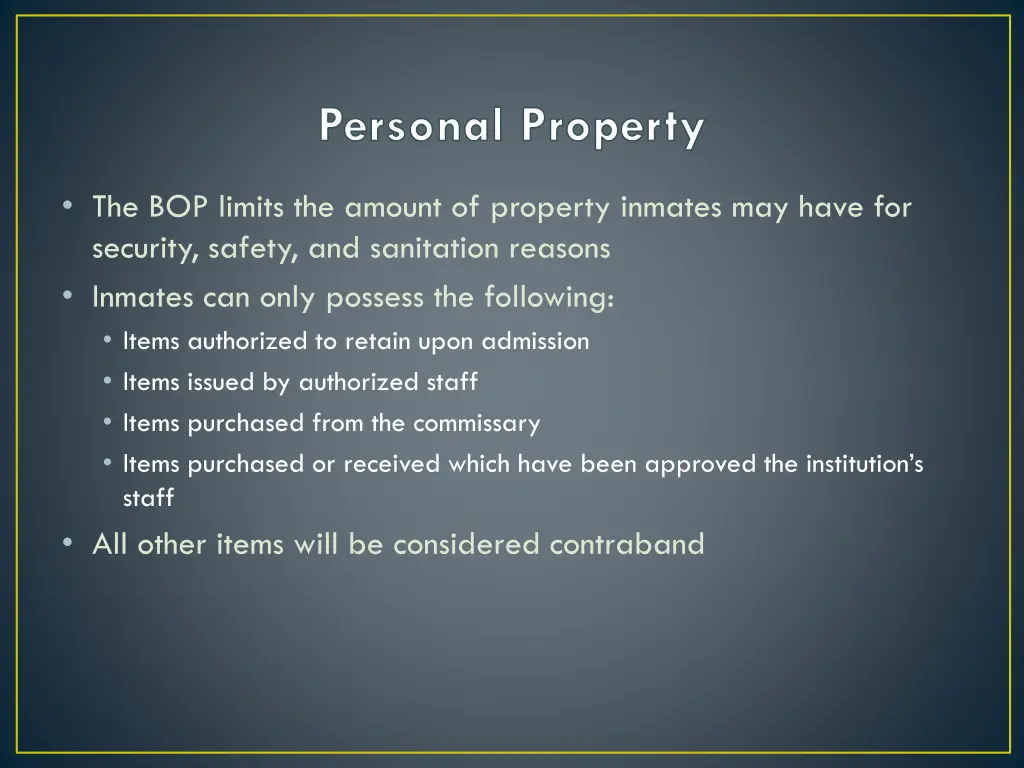 personal property