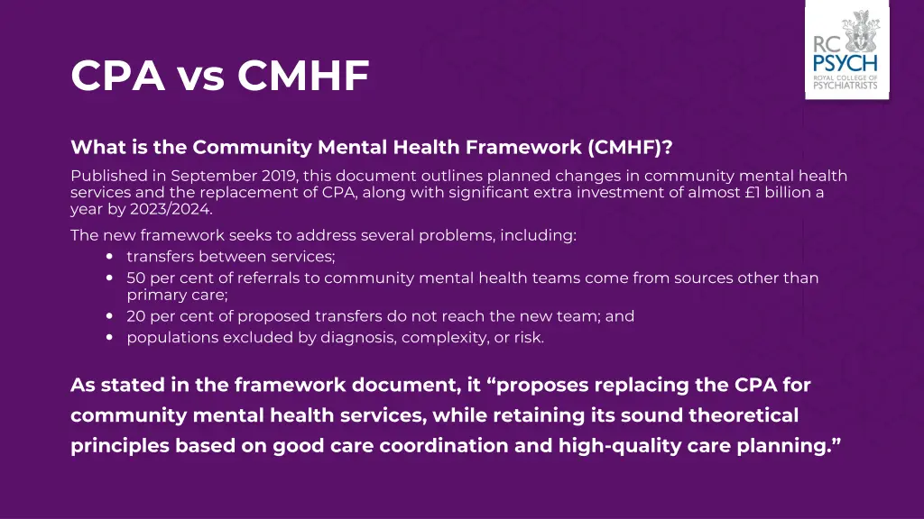 cpa vs cmhf