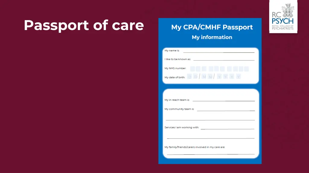 passport of care