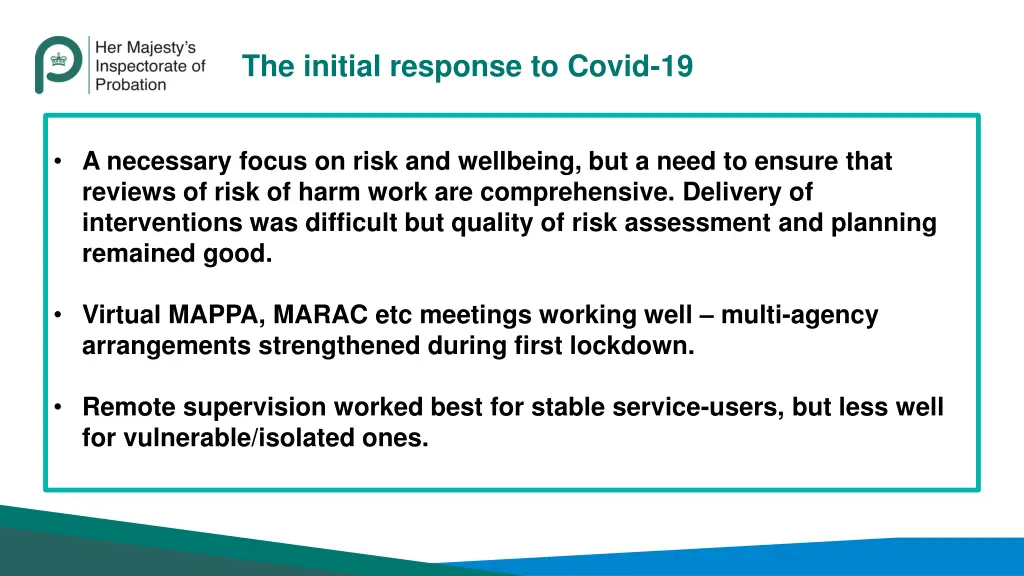 the initial response to covid 19