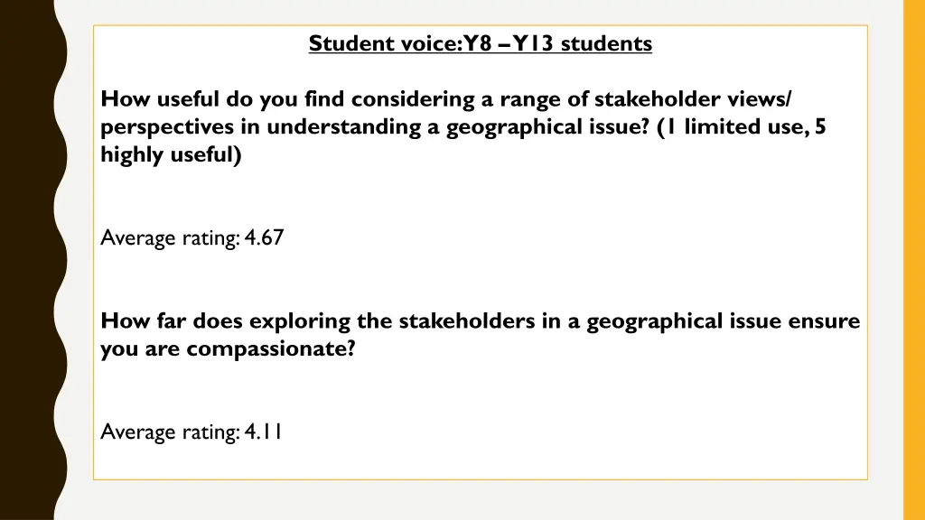 student voice y8 y13 students