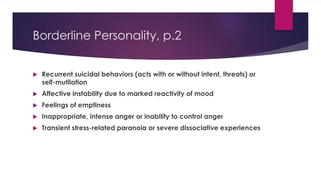 borderline personality p 2