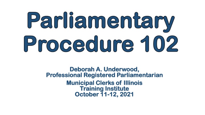 parliamentary parliamentary procedure