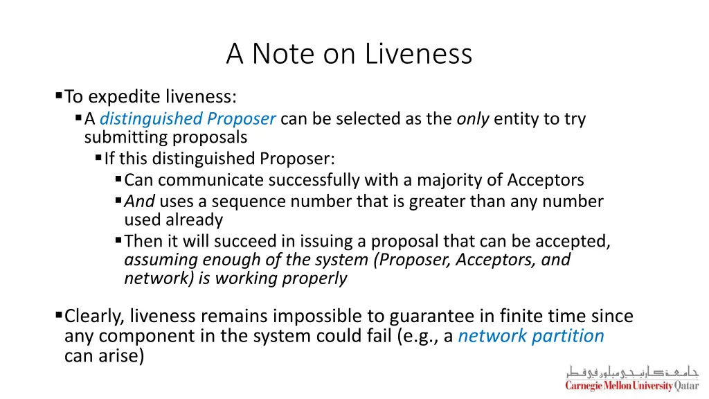 a note on liveness 1