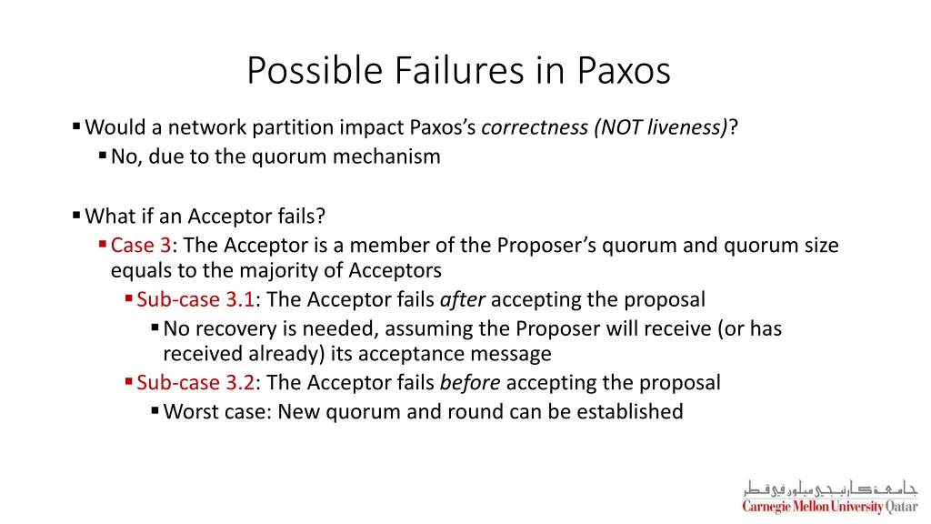 possible failures in paxos 1