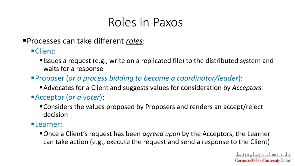 roles in paxos