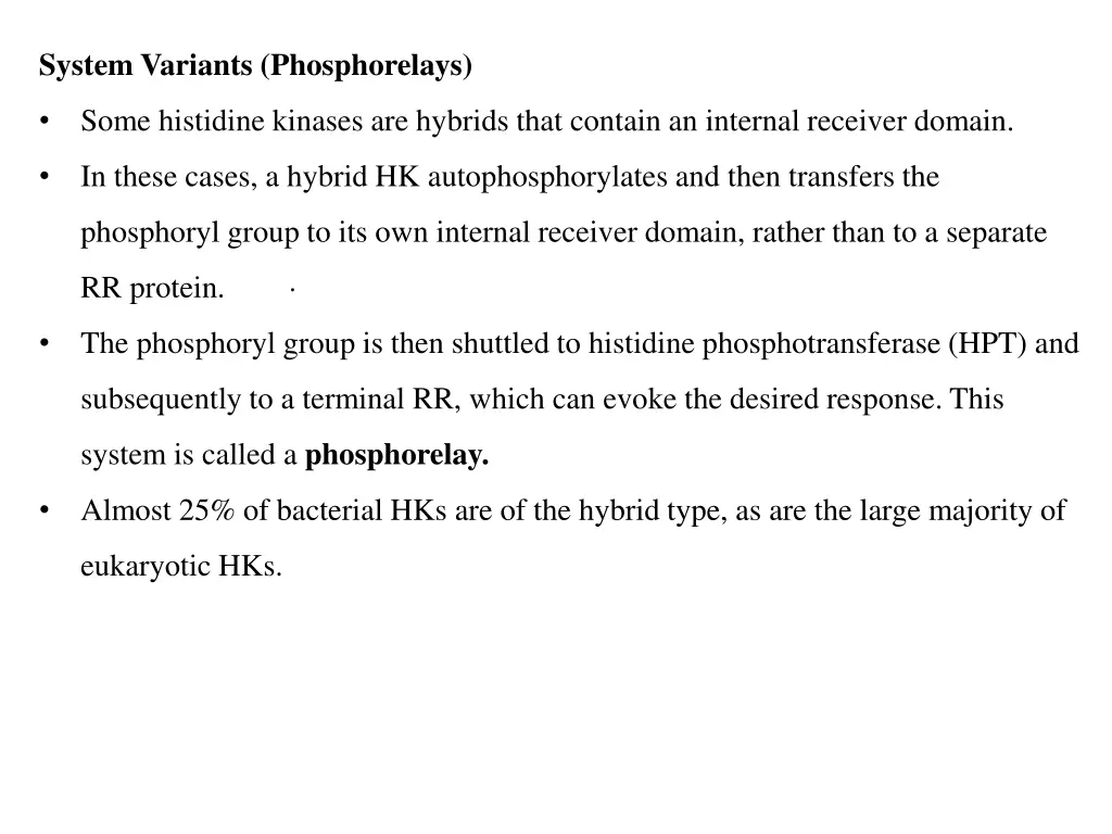 system variants phosphorelays