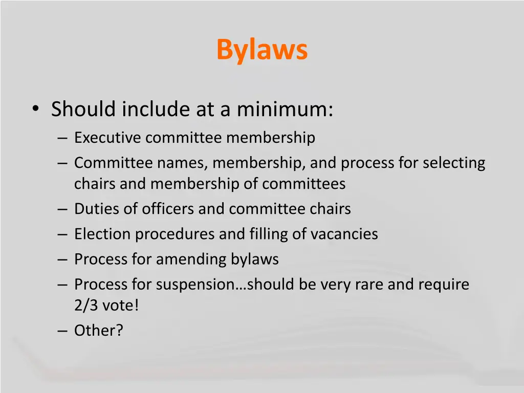 bylaws 1