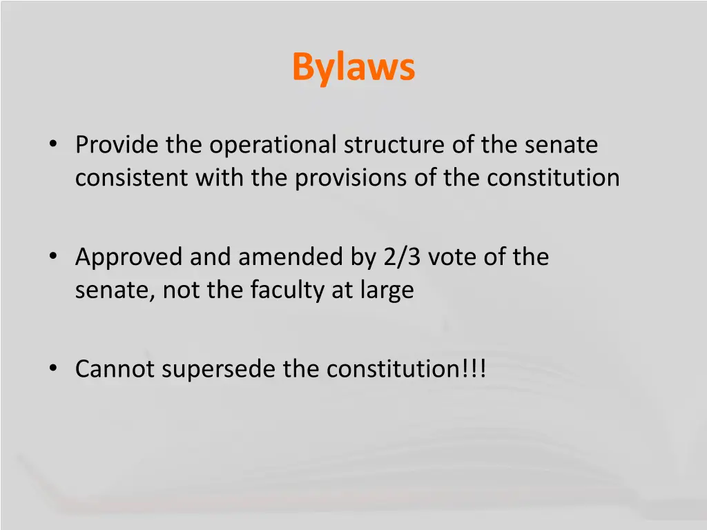 bylaws