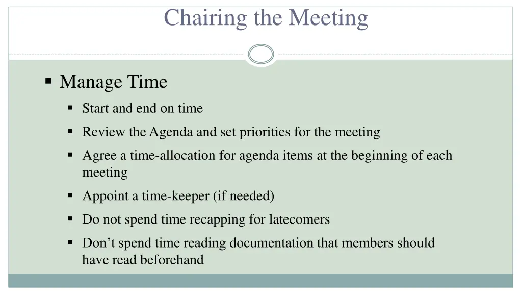 chairing the meeting 1