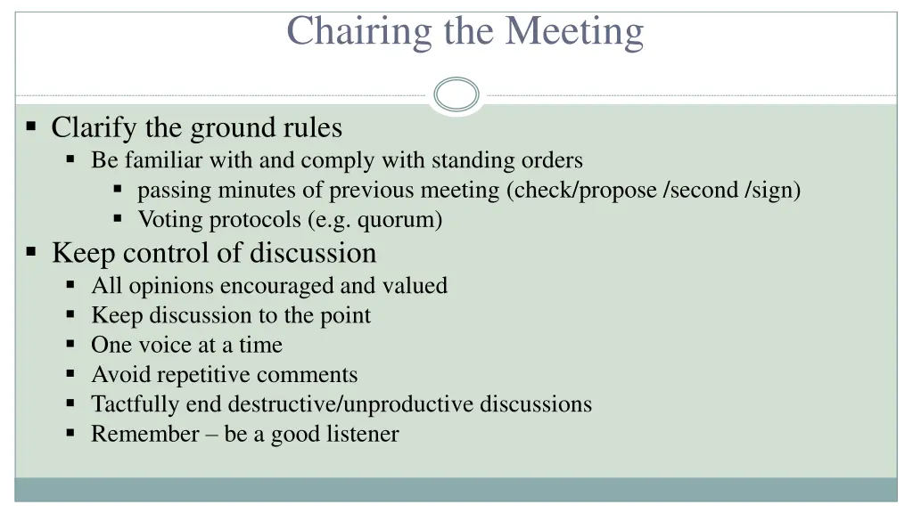 chairing the meeting 2