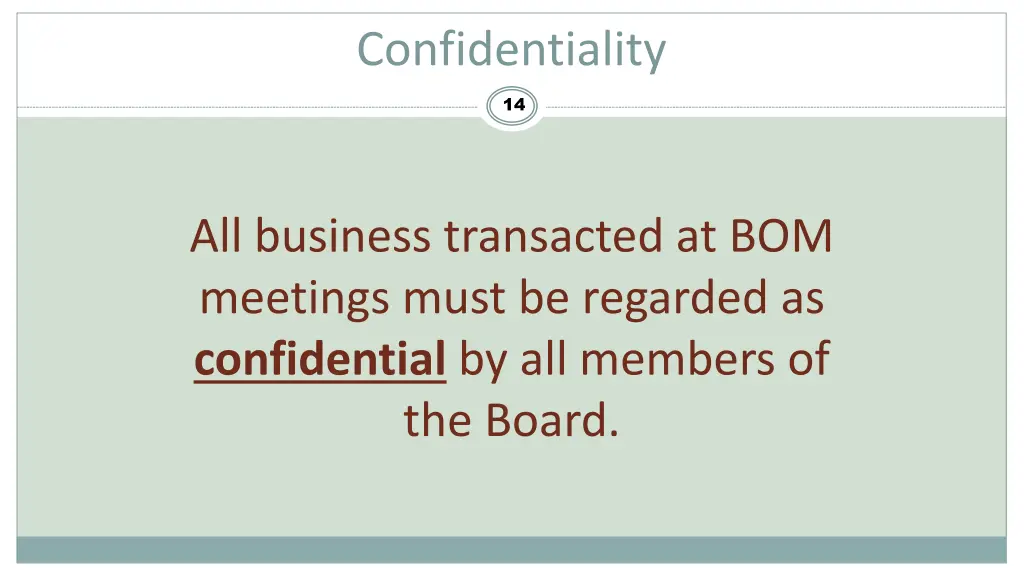 confidentiality