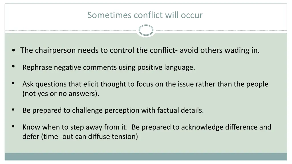 sometimes conflict will occur