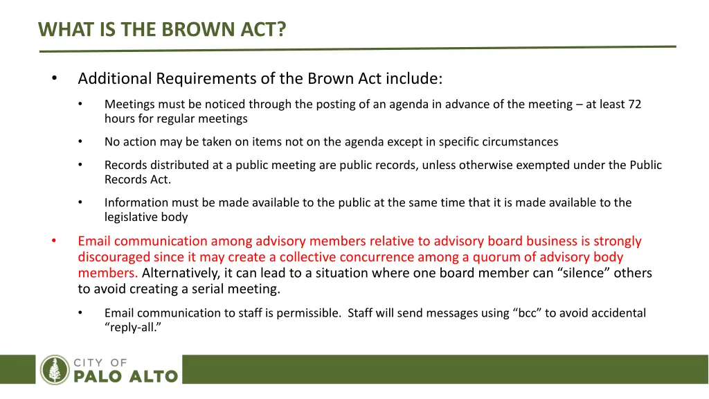 what is the brown act 1