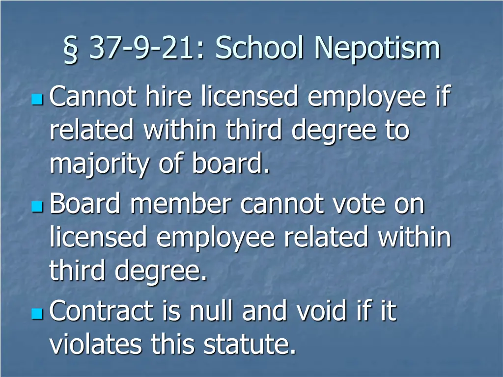 37 9 21 school nepotism