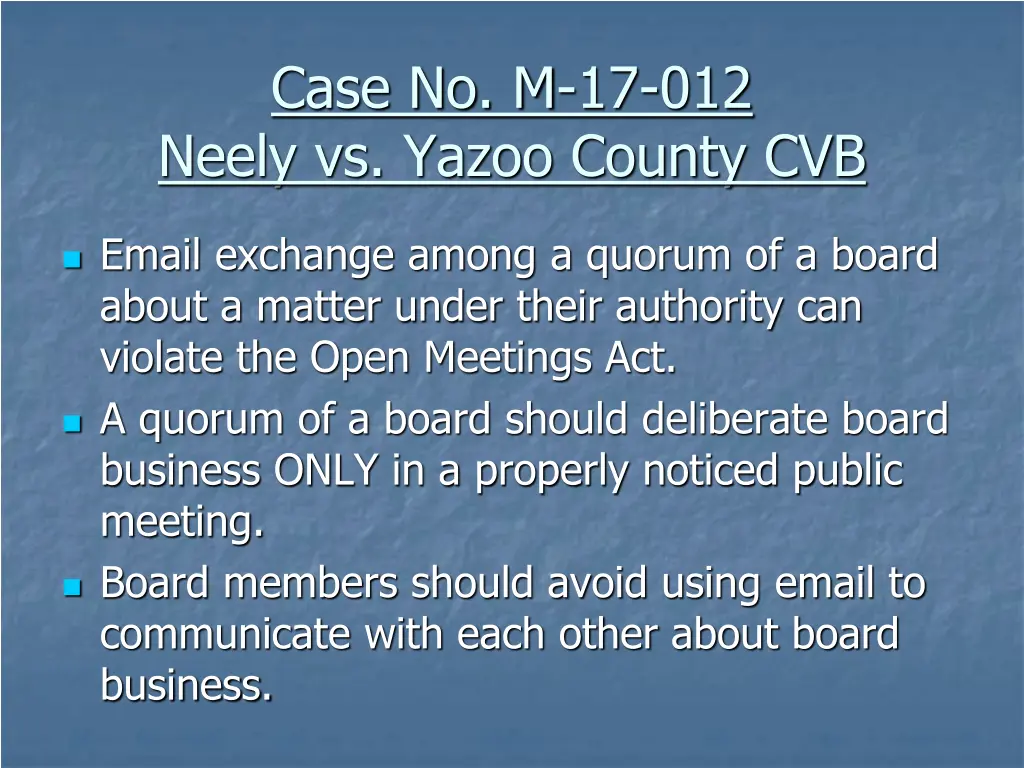 case no m 17 012 neely vs yazoo county cvb