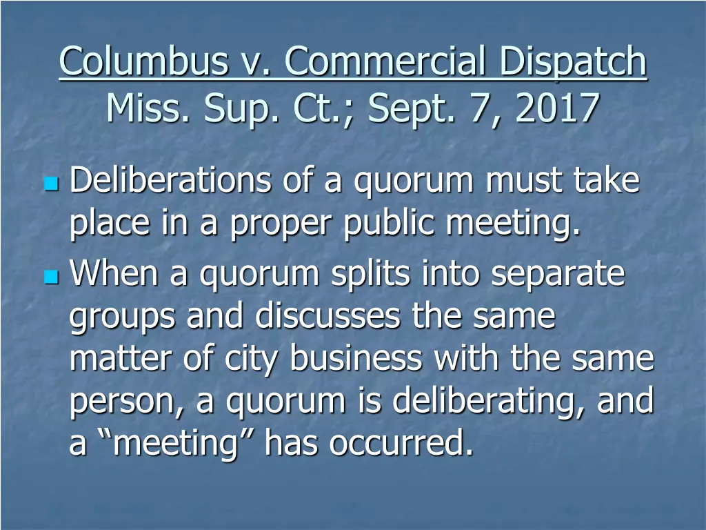 columbus v commercial dispatch miss sup ct sept