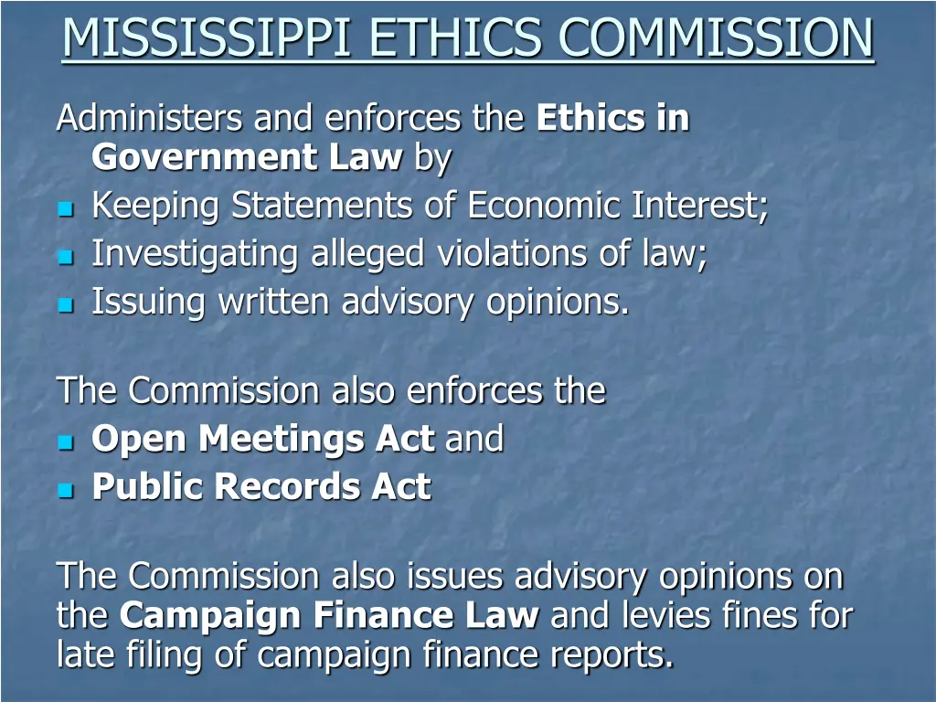 mississippi ethics commission 1