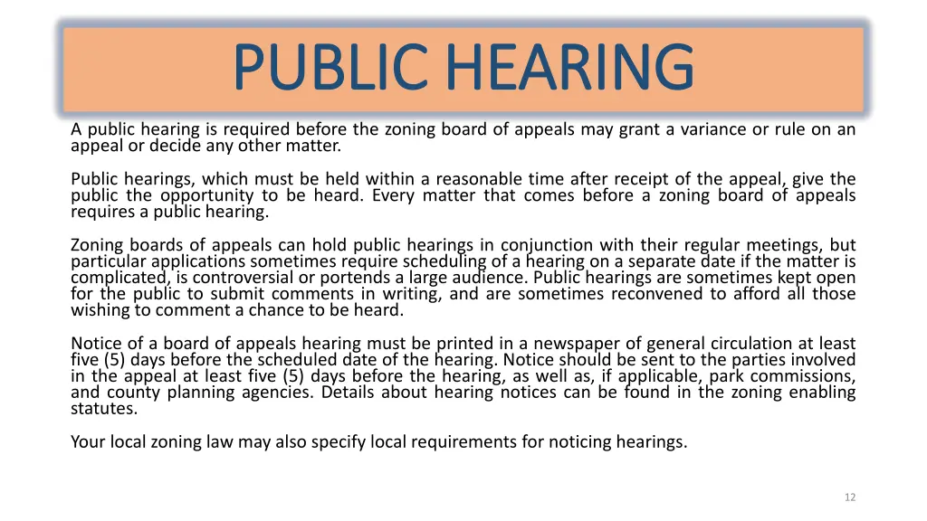 public hearing public hearing