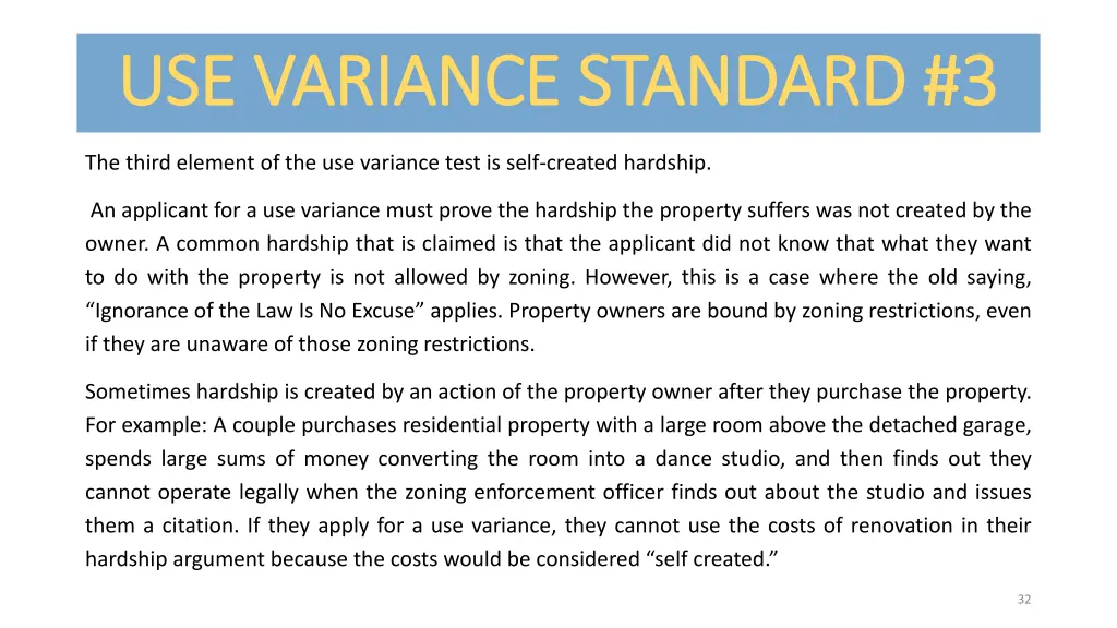 use variance standard 3 use variance standard 3